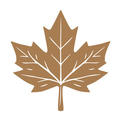 Fototapeta premium Maple leaf leaves autumn tree nature line and flat isolated vector outline illustration.