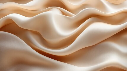 Obraz premium Beige Fabric Drape Closeup