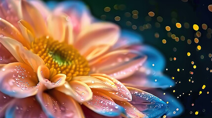 pink and yellow flower