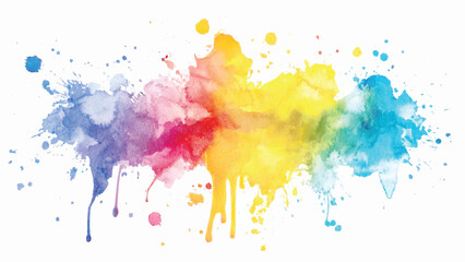 Fototapeta premium colorful vibrant rainbow Holi paint color.