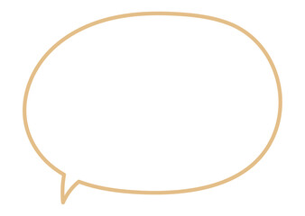 シンプルな丸いふきだし