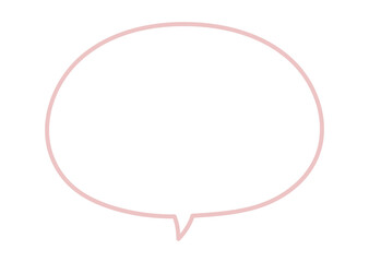 シンプルな丸いふきだし