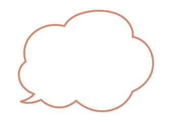 シンプルなもこもこふきだし