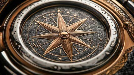Ornate Compass Rose Design