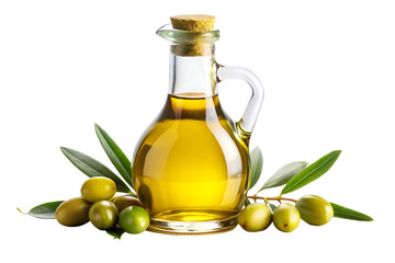 olive oil bottle image isolated on transparent