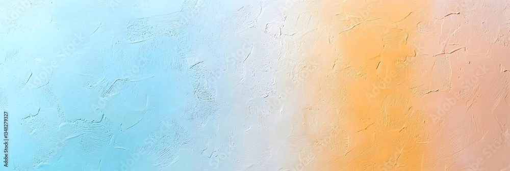 Aufkleber an abstract textured background featuring a soft gradient of pastel colors that convey the tranquil 