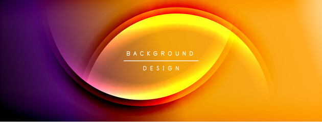 Bright rainbow style color gradient with curve round shape line background. Vector Illustration For Wallpaper, Banner, Illustration, landing page