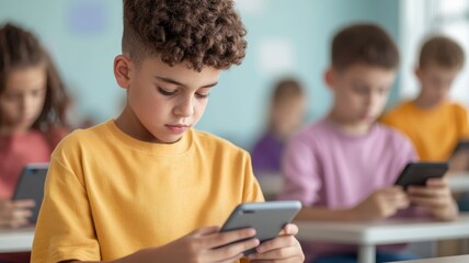 Sneaky School Students: Youth and Mobile Device Dependency in Education with Copy Space for Text