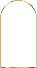 elegant golden arch frame