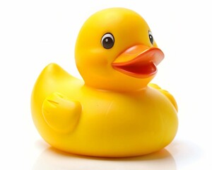 yellow rubber duck isolated