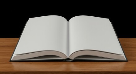 Fototapeta premium Open book, ready for new content.