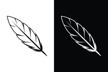Feather Icon Collection. Scalable Vector Illustrations for Elegant Designs