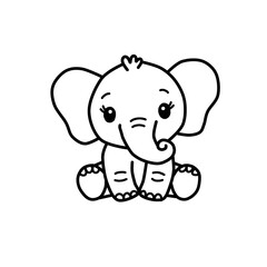 Obraz premium elephant pattern elephant for making worksheets 