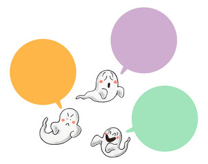 オバケ吹き出しセット