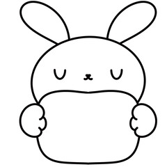 Cute colors and outline Easter