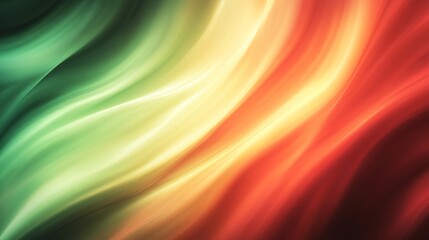 Obraz premium Abstract Flowing Colors Background Texture with Green Yellow and Red