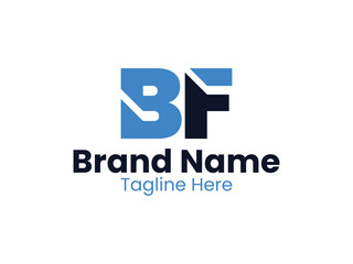 Creative modern initial letter BF logo vector