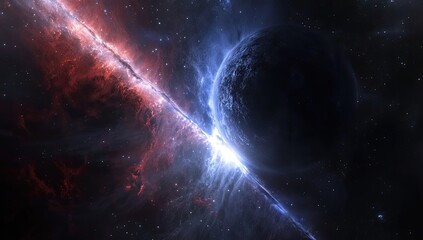 Obraz premium Cosmic Collision (1)