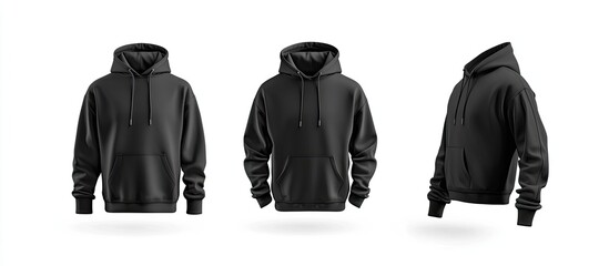Blank Black Hoodies