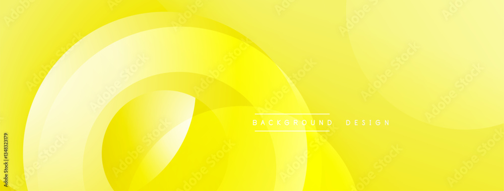 Poster Layered circular shapes in vivid colors form a gradient-rich abstract design with smooth transitions, depth effects, and a modern, futuristic aesthetic