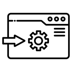 Landing Page Outline Icon