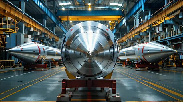 video of Production of ballistic missiles 