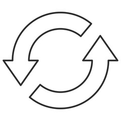 回転する矢印アイコン