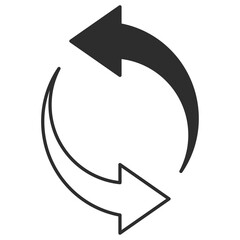 回転する矢印アイコン