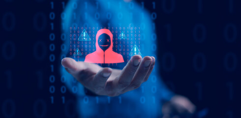 Cyber security and privacy concepts to protect data. Lock icon and internet network security technology. Cybersecurity, Information privacy, Internet and technology concept on virtual screen