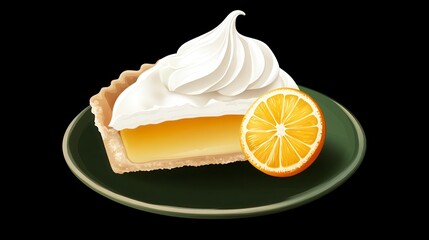 A Slice of Lemon Meringue Pie, A Visual Delight and Delicious Treat