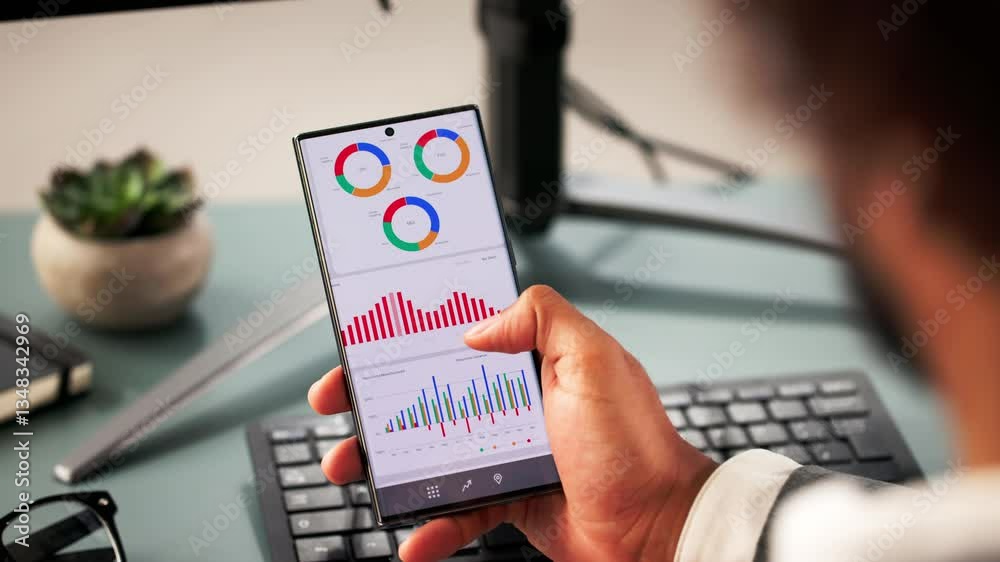 Poster business data analytics dashboard