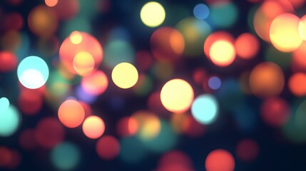 Fototapeta premium Abstract Bokeh Lights: A Colorful Display of Light