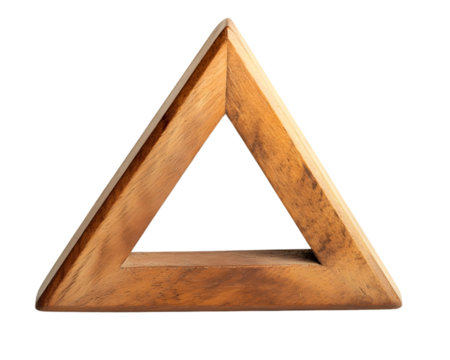 Wooden Triangle Shape Object