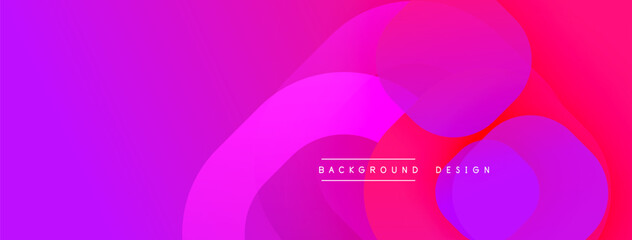 Circular abstract design with overlapping translucent circles and round shapes, blending gradients and smooth curves, creating depth, contrast, and a dynamic visual effect