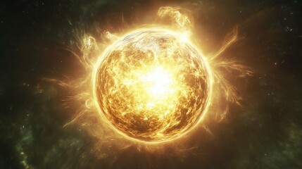 Obraz premium sun and earth