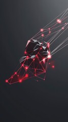Abstract Digital Network: A Futuristic Geometric Design