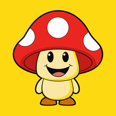 smiling mushroom