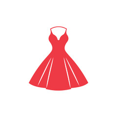 Obraz premium Dress icon on white background. Flat icon isolated on white background