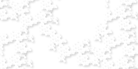 White hexagon geometric texture. Seamless creative geometric Pattern of white hexagon white abstract hexagon wallpaper or background. Futuristic abstract honeycomb mosaic white background. 