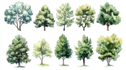 Fototapeta premium Varied Shades of Green for Nature-Inspired Aesthetic