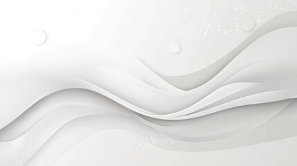 Obraz premium Abstract white waves background, for website design, presentation slides