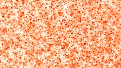 Human blood under a microscope. You can see erythrocytes - red blood cells. The red color is given...