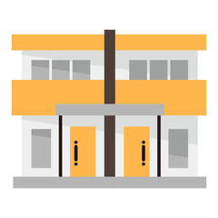 シンプルなアパートのアイコン