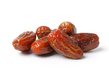 Dry date fruit . isolated on white background.