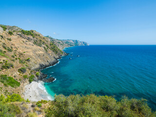 Paraje Natural Acantilado de Maro-Cerro Gordo, Nerja, Andalusia,