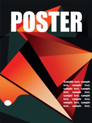Abstract vector poster art background
