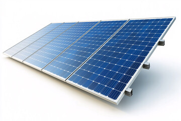 top view solar panel isolated on white background