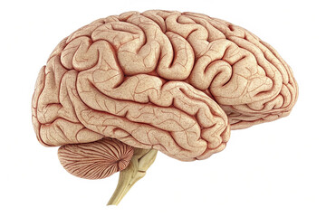 Brain, isolated on the white