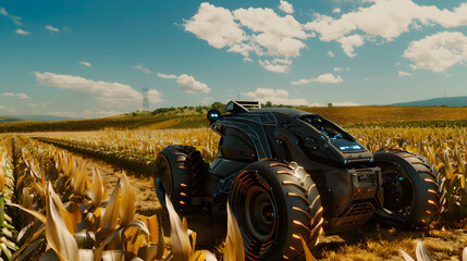 Futuristic Autonomous Farming: AI-Powered Smart Agriculture with Next-Gen Technology generate by AI