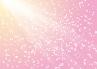 桜吹雪イラスト